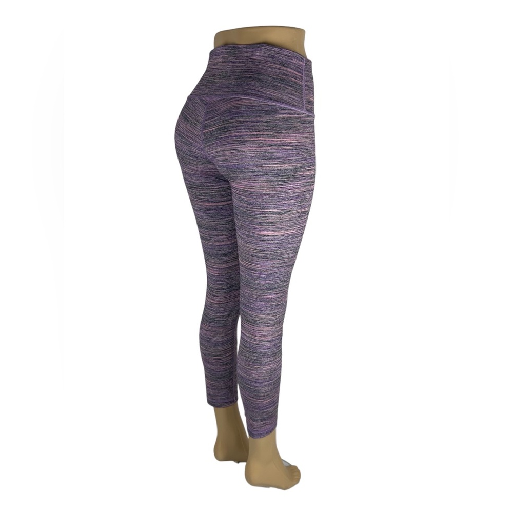 Lululemon Womens 8 Leggings Wunder Under Crop Heathered Purple 26” Inseam EUC - Picture 5 of 11